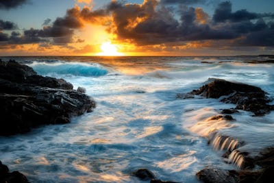 Painterly Tropical Sunrise I by Dennis Frates canvas print