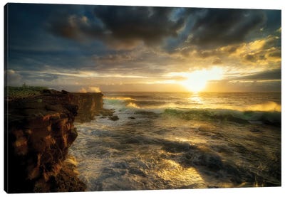 Hawaiian Sunrise Canvas Art Print - Dennis Frates