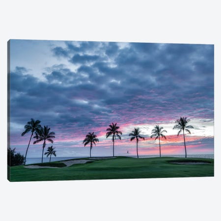 Golf Sunset V Canvas Print #DEN722} by Dennis Frates Art Print