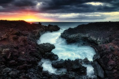Tropical Inlet II by Dennis Frates canvas print