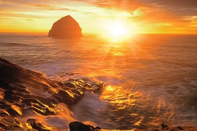 Coastal Sunset II by Dennis Frates canvas print