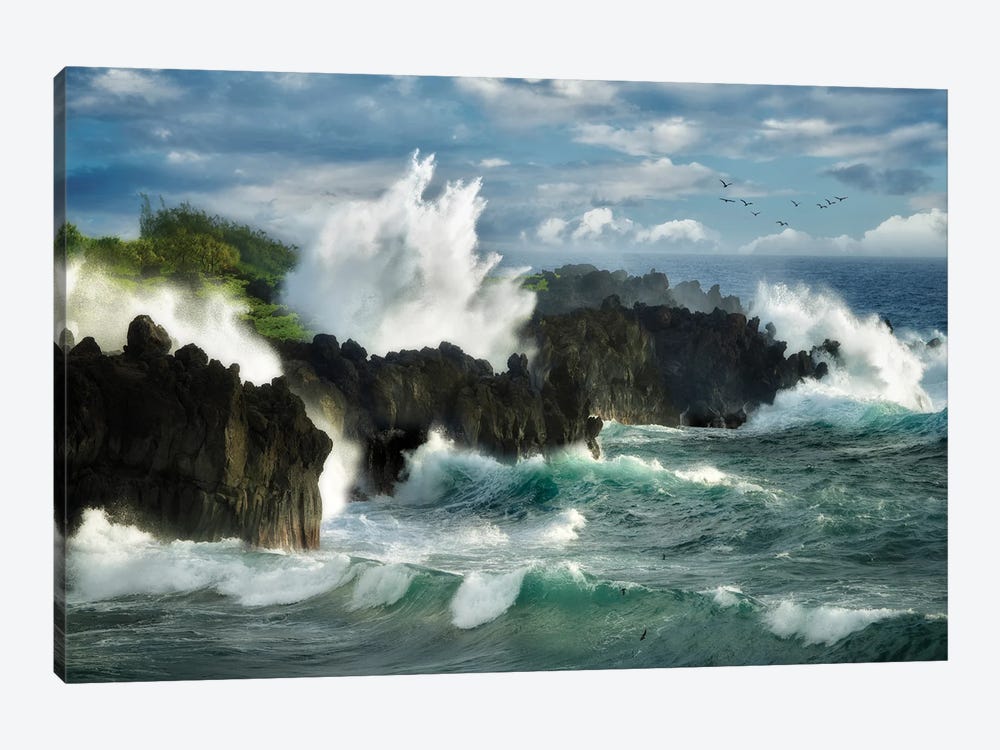 Storm Waves by Dennis Frates 1-piece Canvas Print
