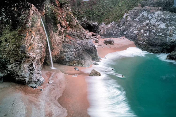 Coastal Waterfall by Dennis Frates wall art