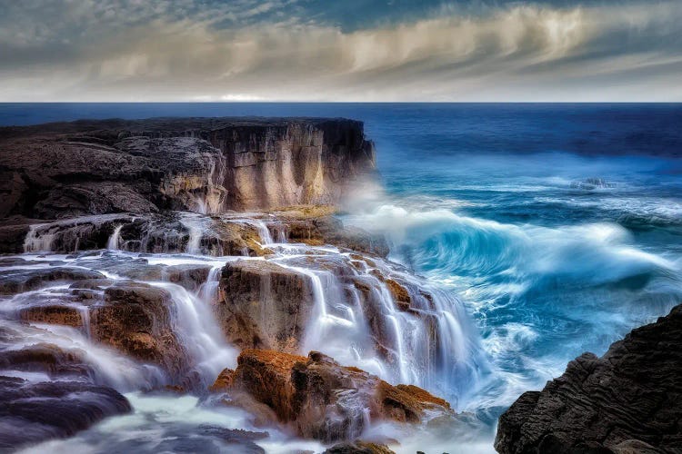 Ocean Wave Waterfall by Dennis Frates wall art