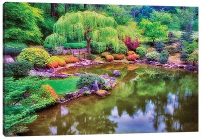Japanese Gardens Canvas Art Print - Pond Art
