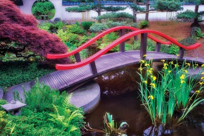 Garden Bridge II by Dennis Frates canvas print