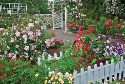 Garden Bike by Dennis Frates canvas print