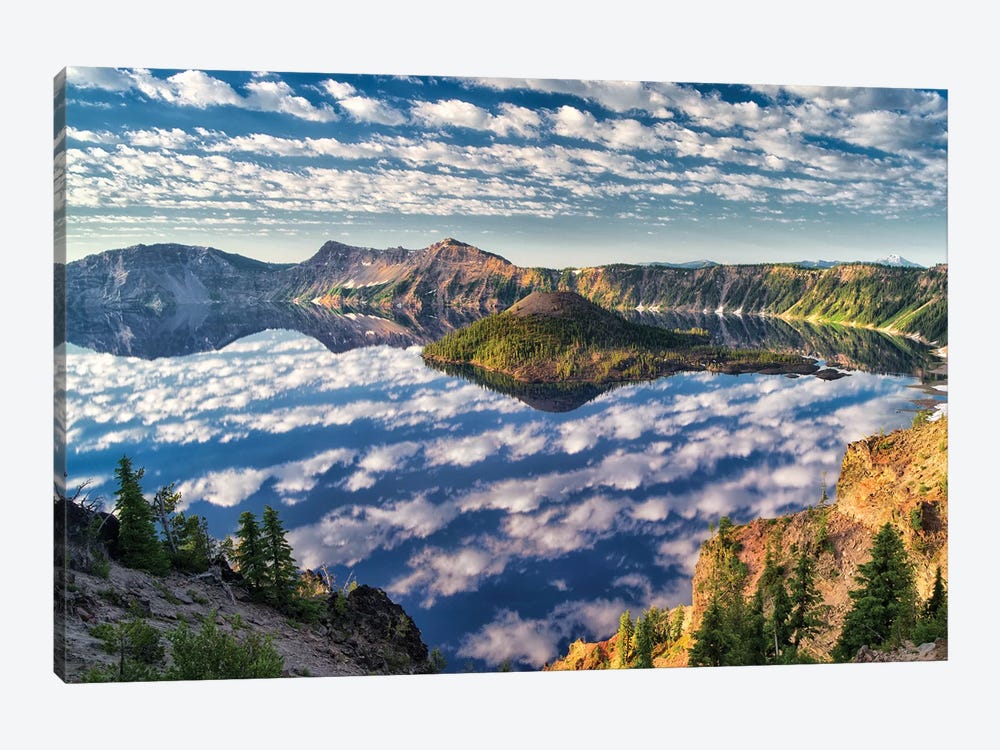 Crater Lake Mirror by Dennis Frates 1-piece Canvas Art Print