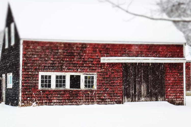 Winter Red Barn