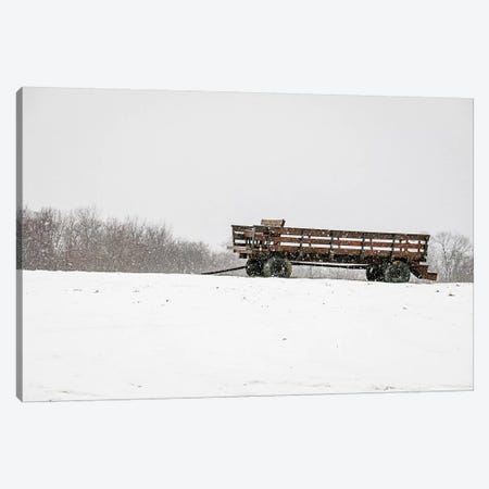 Winter Wagon Canvas Print #DEO106} by Debbra Obertanec Canvas Print