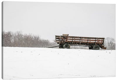 Winter Wagon Canvas Art Print - Debbra Obertanec