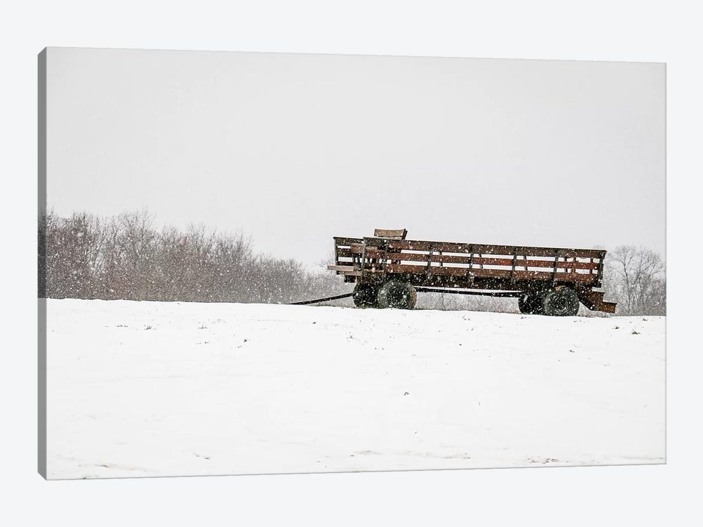 Winter Wagon by Debbra Obertanec 1-piece Art Print