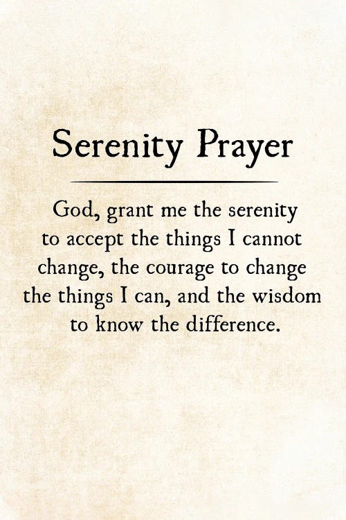 Serenity Prayer