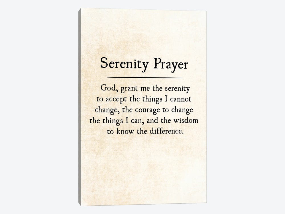 Serenity Prayer by Debbra Obertanec 1-piece Art Print