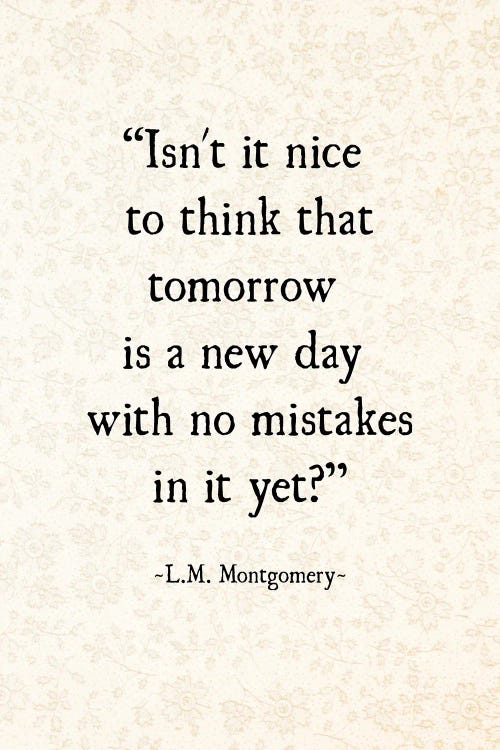 L.M. Montgomery No Mistakes