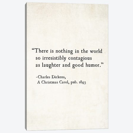 Charles Dickens Laughter And Good Humor Canvas Print #DEO115} by Debbra Obertanec Canvas Art