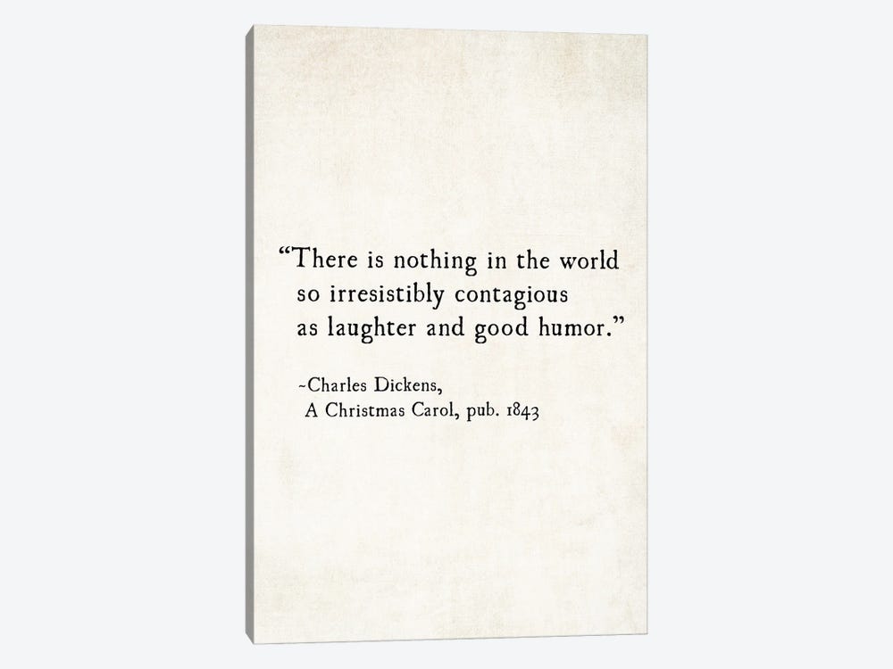 Charles Dickens Laughter And Good Humor by Debbra Obertanec 1-piece Art Print