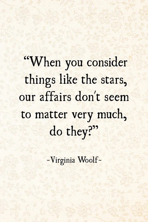 Virginia Woolf And The Stars