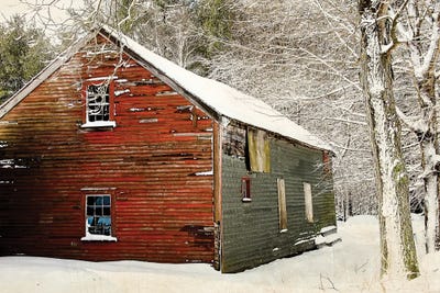 Red Barn by Debbra Obertanec canvas print