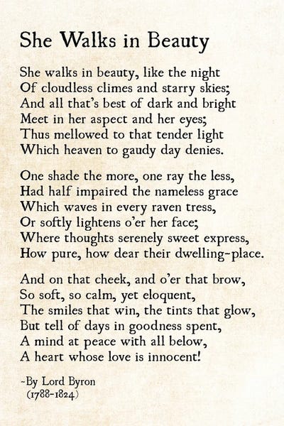 She Walks In Beauty by Debbra Obertanec framed canvas print