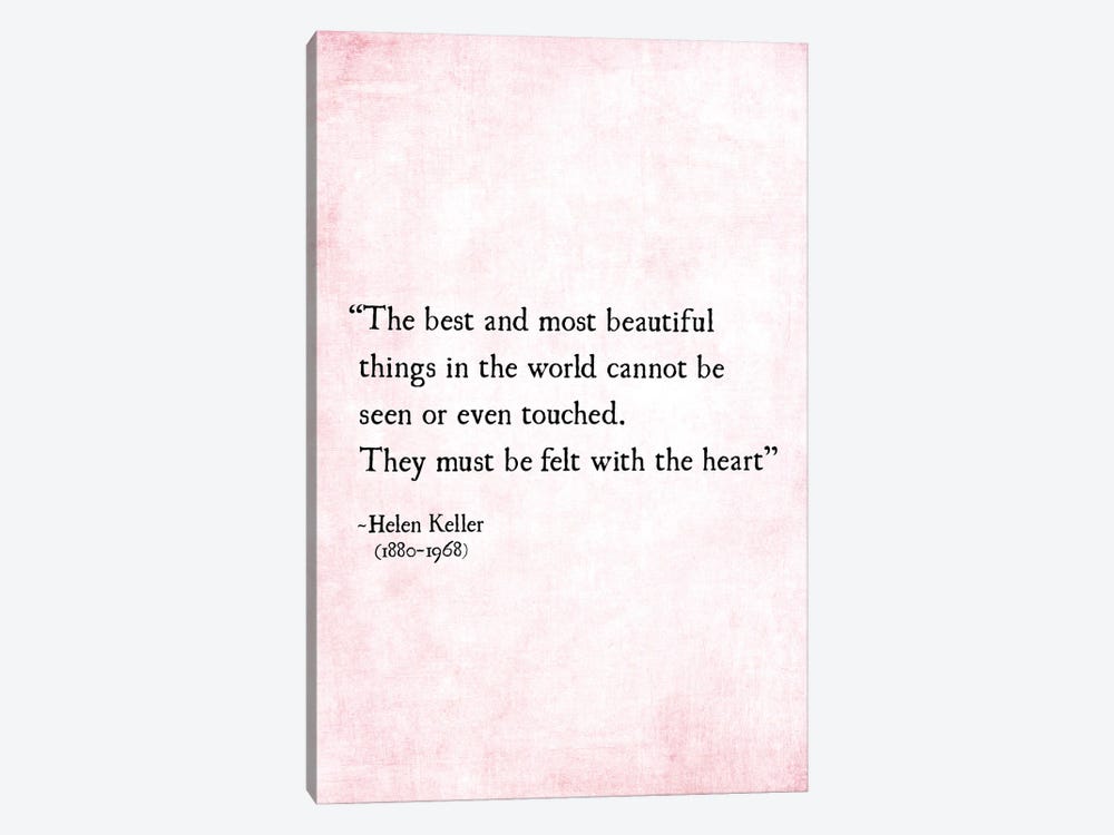 Most Beautiful Things, Helen Keller by Debbra Obertanec 1-piece Canvas Art Print