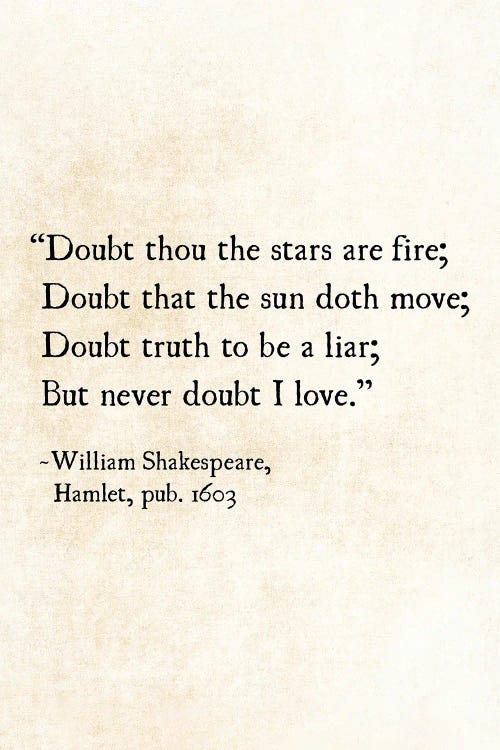 Stars, William Shakespeare