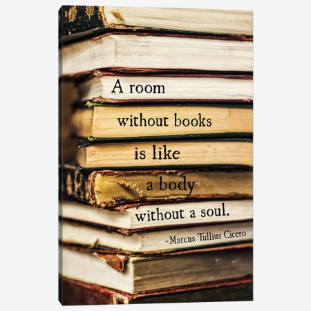 A Room Without Books, Cicero Canvas Print #DEO138} by Debbra Obertanec Art Print