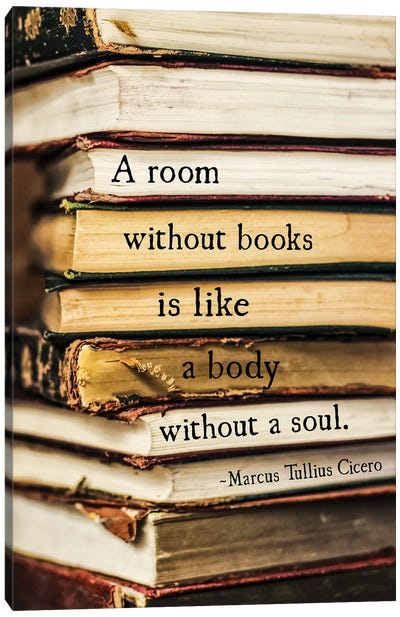 A Room Without Books, Cicero Canvas Art Print - Debbra Obertanec