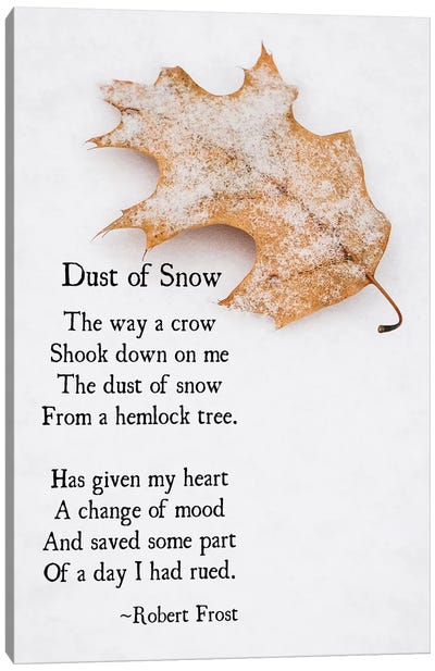 Dust Of Snow Canvas Art Print - Debbra Obertanec