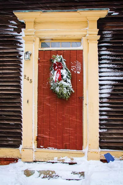 Holidays In New England by Debbra Obertanec framed canvas print