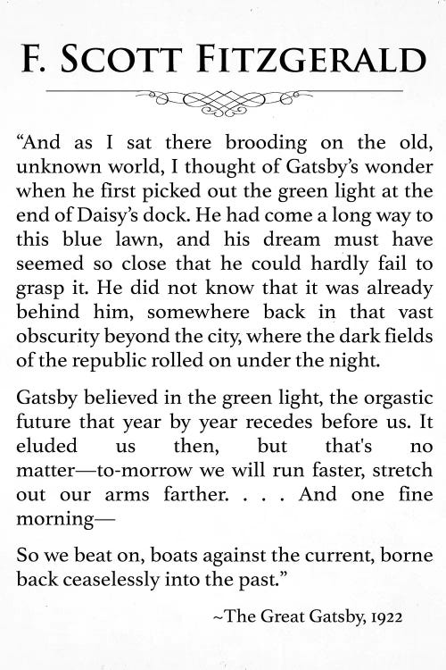 Last Page Of The Great Gatsby