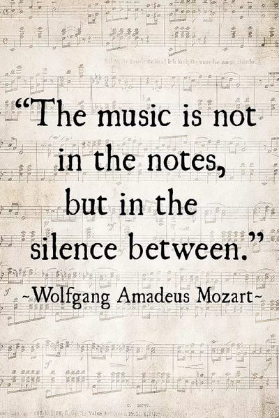 Music Is Not In The Notes by Debbra Obertanec framed canvas print