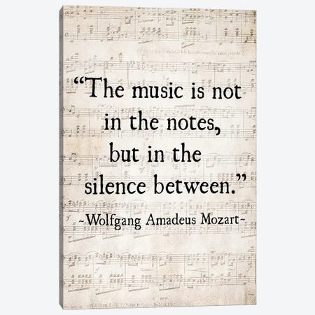 Music Is Not In The Notes Canvas Print #DEO43} by Debbra Obertanec Canvas Wall Art
