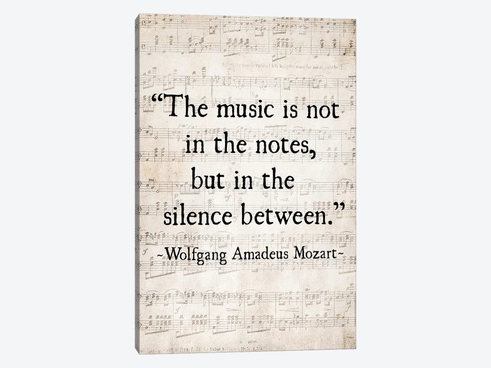 Music Is Not In The Notes by Debbra Obertanec 1-piece Canvas Wall Art
