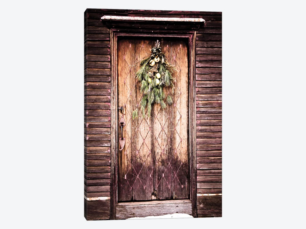 Rustic New England Door by Debbra Obertanec 1-piece Canvas Print
