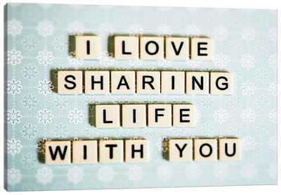 Sharing Life With You Canvas Art Print - Art that Moves You