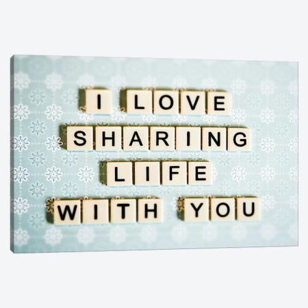Sharing Life With You Canvas Print #DEO68} by Debbra Obertanec Canvas Wall Art
