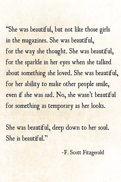 Typography: She Is Beautiful by Debbra Obertanec