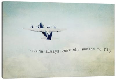 She Wanted To Fly Canvas Art Print - Debbra Obertanec