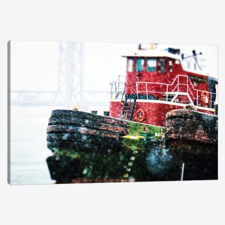 Tugs In The Winter Canvas Print #DEO85} by Debbra Obertanec Canvas Art Print
