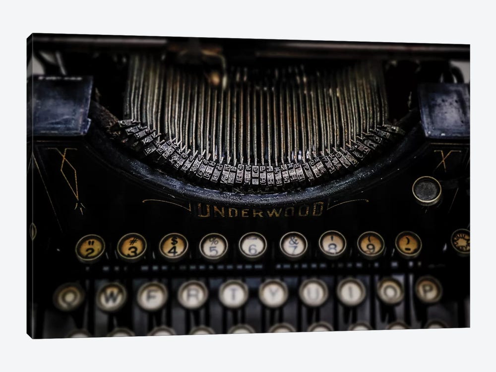 Vintage Typewriter by Debbra Obertanec 1-piece Canvas Print