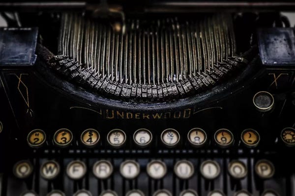 Nostalgia: Vintage Typewriter by Debbra Obertanec