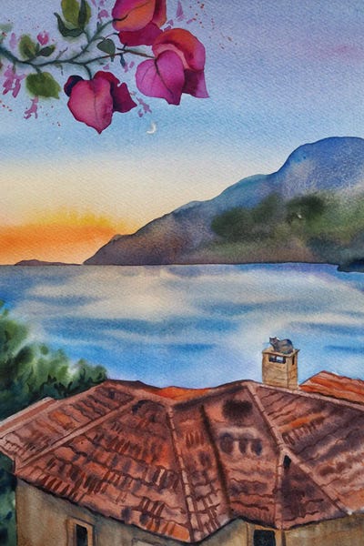 City Sunrises & Sunsets: New Moon In Kas by Delnara El