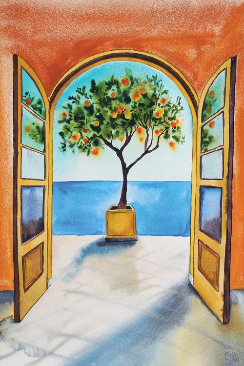 Mediterranean by Delnara El wall art