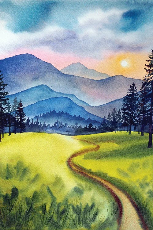 Follow The Sun by Delnara El wall art
