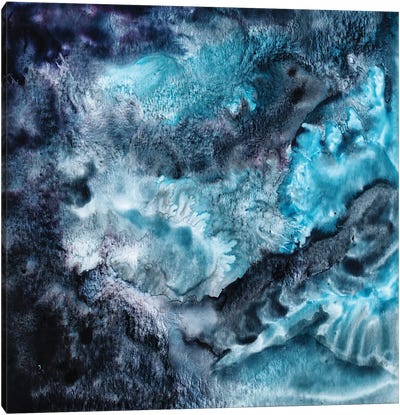 Deep Blue Water Canvas Art Print - Delnara El