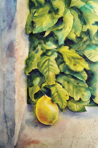 Etude With Lemon by Delnara El art print