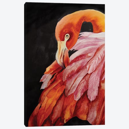Fire Bird Canvas Print #DER25} by Delnara El Canvas Art