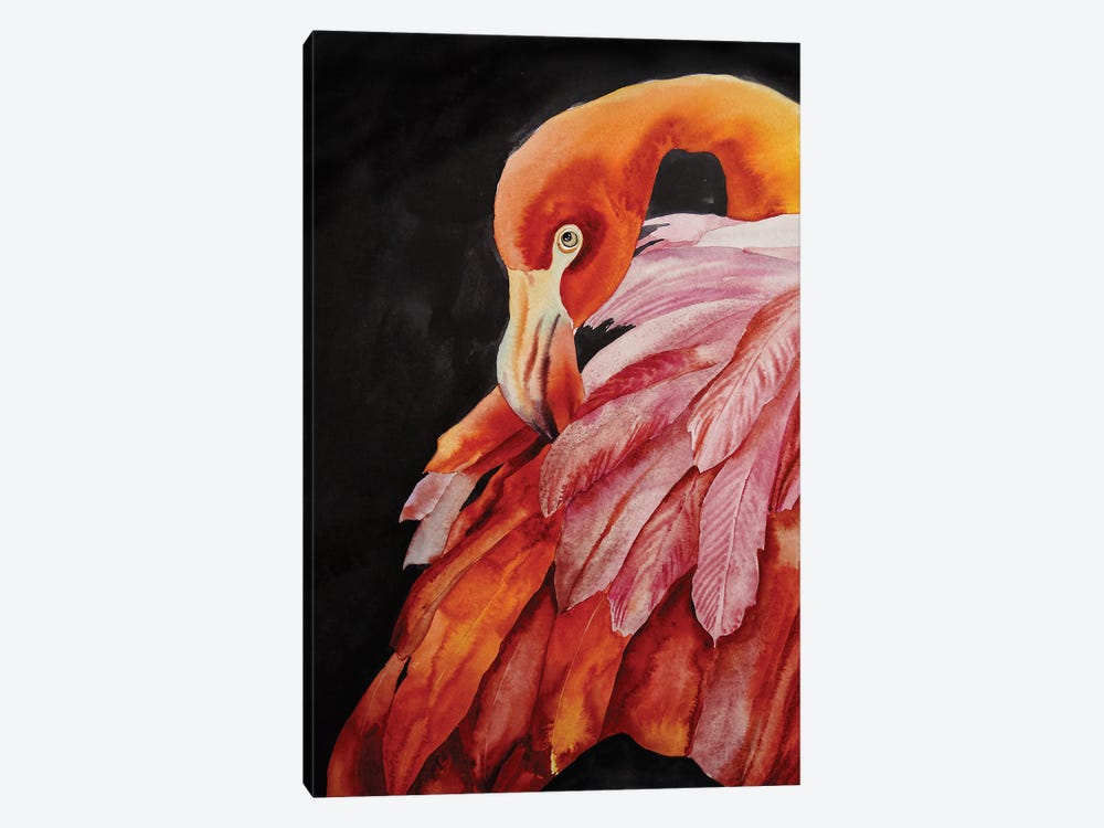Fire Bird by Delnara El 1-piece Canvas Wall Art