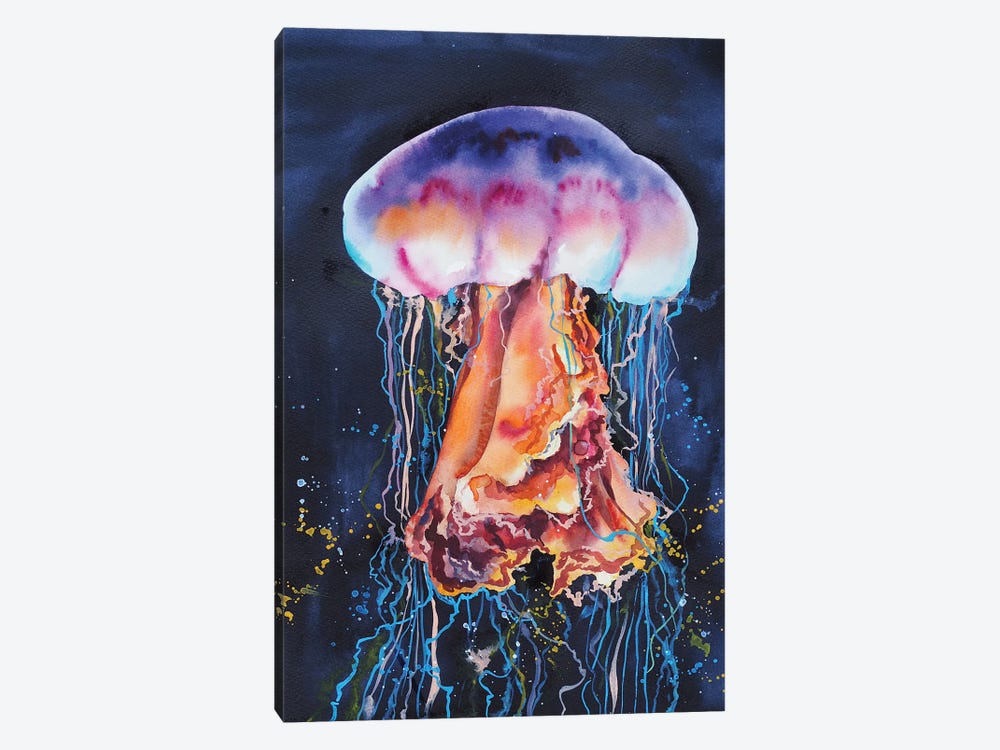 Jellyfish by Delnara El 1-piece Canvas Art Print
